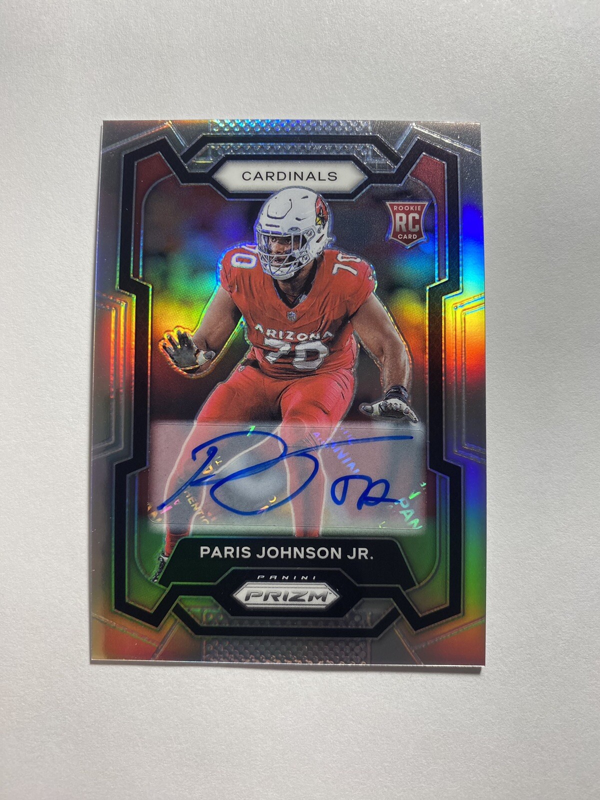 2023 Prizm Paris Johnson Jr Silver Prizm Rookie Auto Autograph RC #304 Cardinals