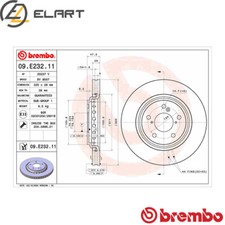 2x BRAKE DISC 09.E232.11 FOR HONDA ODYSSEY/IV RIDGELINE J35Z8/J35Y6 3.5L 6cyl
