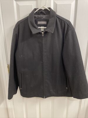 Banana Republic Wool Jacket Full Zip Men's L Black UK