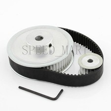 HTD5M 60T 20T Belt Width 20mm Timing Pulley Belt Set Kit Reduction Ratio 3:1 CNC