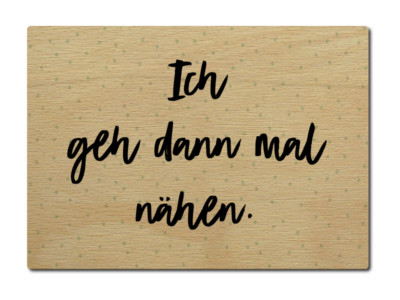 Holzpostkarte „Hier Wohnt Ein Feuerwehrmann“ – Handgefertigte Grüße Aus Holz