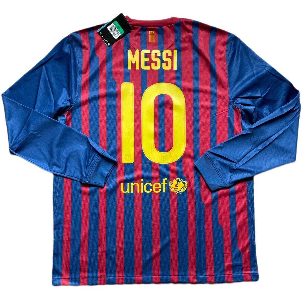 2011/12 Barcelona Home Jersey #10 Messi XL Nike Long Sleeve 2011/12 Barcelona Home Jersey #10 Messi XL Nike Long Sleeve