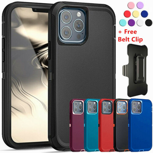 For iPhone 12 Mini 12 Pro Max Shockproof Defender Case Screen Protector & Clip - 第 1/27 張圖片