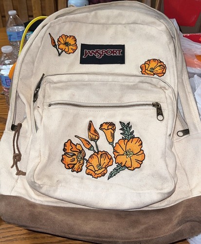 Jansport Floral appliqué Cavas Backpack