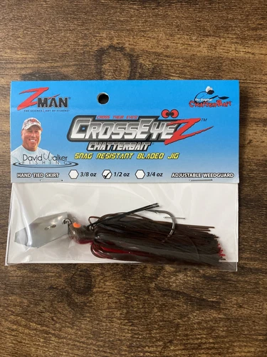 Z-Man Cbce12-10 Crossyeyez Chatterbait 1/2 Oz Chili Dog Fishing Jig Lure