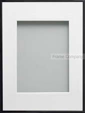 Modern Picture Photo Frames Cranbrook Range Black or White Frame With Mount UK