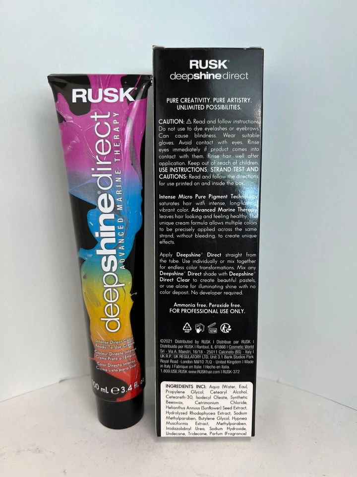 Rusk Deepshine Intense Direct Color 3.4 oz # FAST FREE SHIPPING 📦🌎💥 - Image 2 of 4