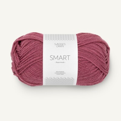 SMART von SANDNES GARN - MØRK GAMMELROSA (4244) - 50 g / ca. 100 m Wolle