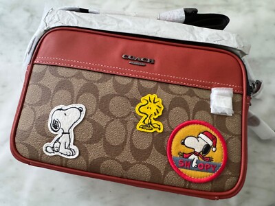 Coach X Peanuts Graham Crossbody Bag In Signature Canvas With