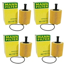 New Set of 4 Engine Oil Filters Mann for Audi A3 TT Quattro VW Beetle Golf Jetta