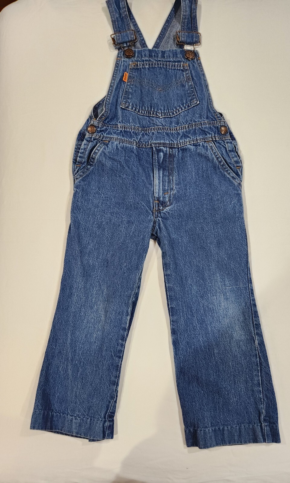 Levis Kids 4T Orange Tab Overalls USA Denim Vintage