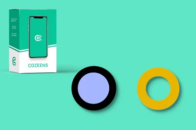 FÜR APPLE iPhone XR Kamera Linse Glas Hinten Schutz Ring Back Camera Glass Lens + Kleber