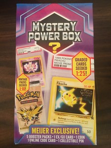 Pokemon Mystery Power Box Rare Meijer Graded Cards 1 25 Vintage Packs 1 10 728192520983 Ebay