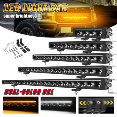 E-Prüf ECE LED DRIVING Lichtbalken Spot Flut weiß gelb DRL Fernscheinwerfer LKW