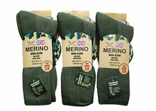 1-6 pairs Mens Merino Wool Blend Military Work Boot thermal Winter Socks 2.8 Tog