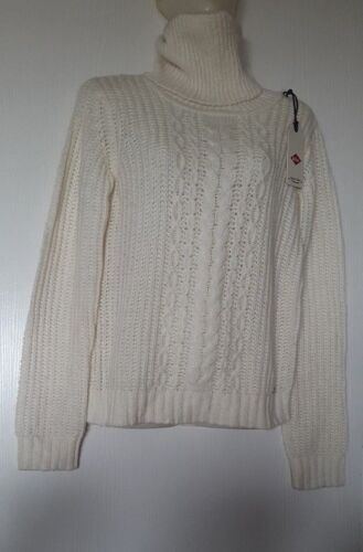 LEE COOPER WOMEN PULL COL ROULE MANCHES LONGUES TAILLE S (FR38-EU36-UK S) CREME - Photo 1/11