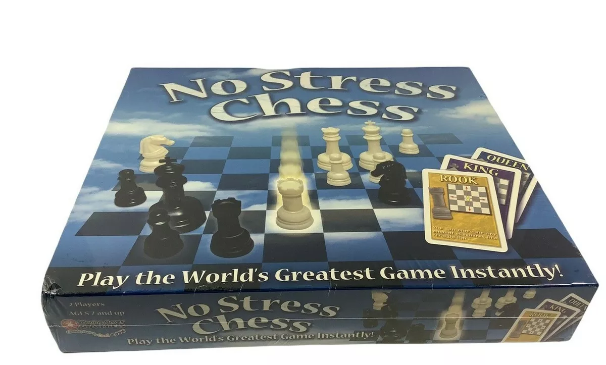 No Stress Chess Board Game-Learn Chess Easy-For Kids and Adults-New Sealed