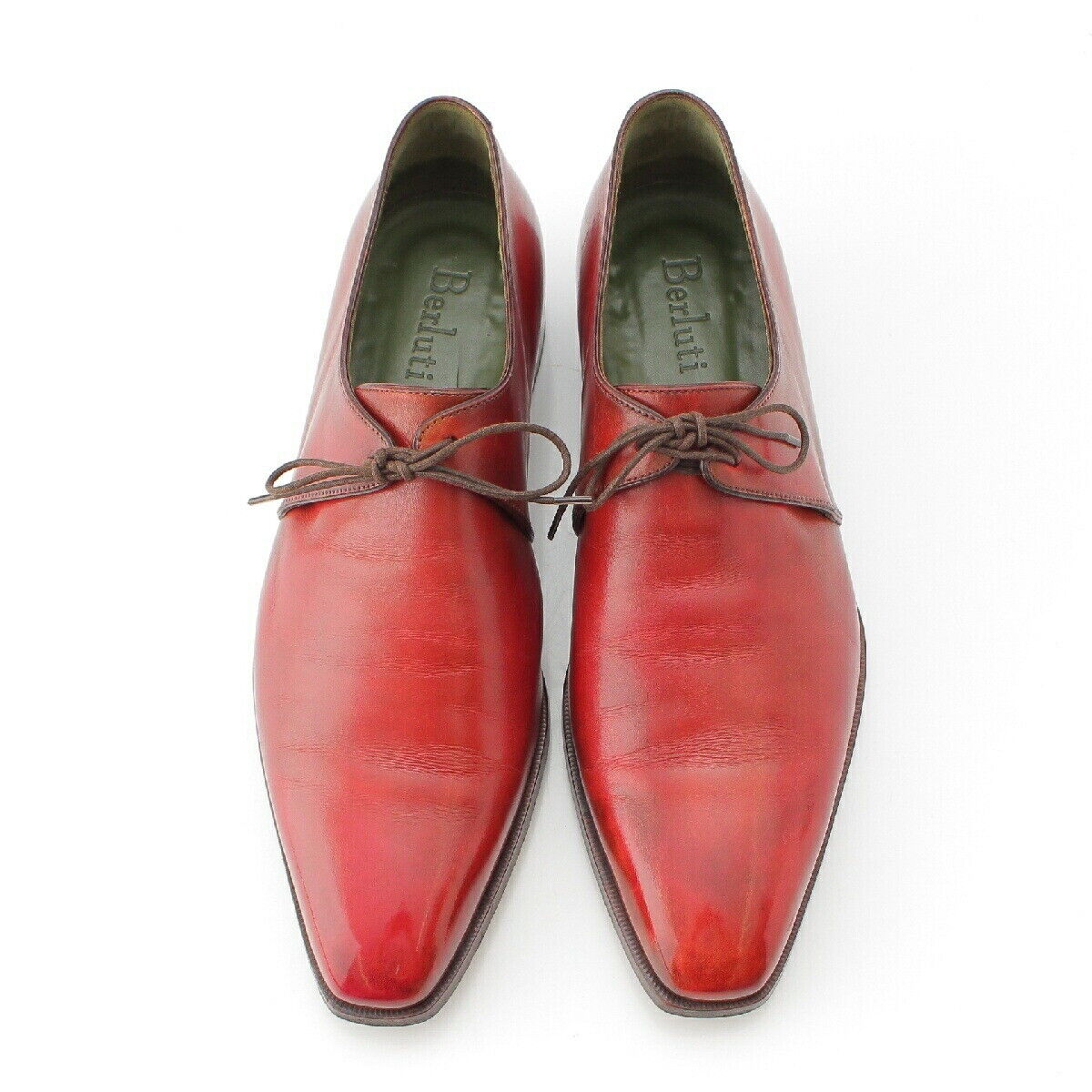 Berluti Men's Dress Shoes 1 Eyelet Patine Red Size 8 [Used Berluti Men's Dress Shoes 1 Eyelet Patine Red Size 8 [Used
