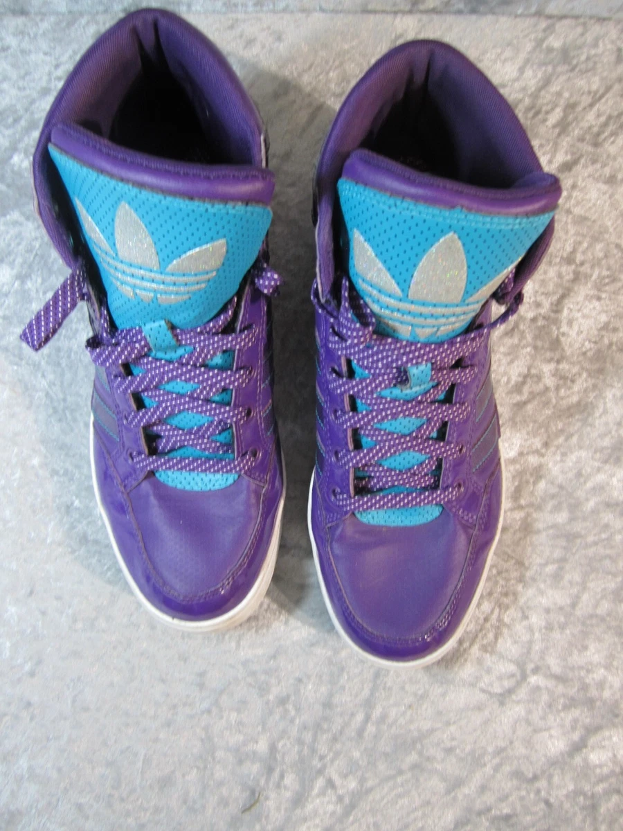Teal and hotsell purple shoes