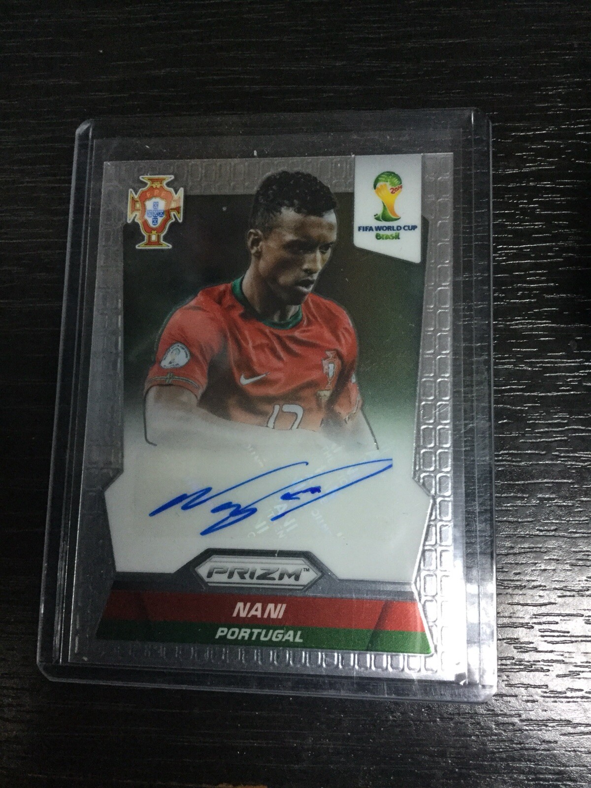 2014 Panini Prizm World Cup Signed Nani Portugal autograph Auto SSP