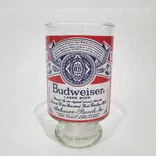 Vintage Anheuser-Busch Budweiser Large 32 Ounce Beer Glass