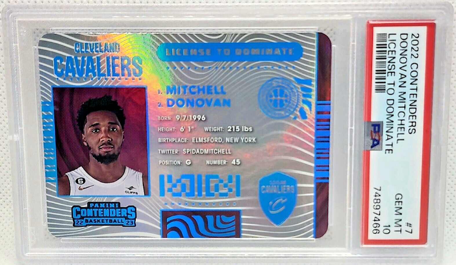 Donovan Mitchell SSP 2022-23 Contenders  License To Dominate PSA 10 Gem Mint