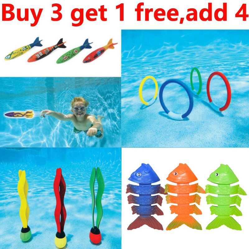 Underwater Diving Toys Dive Ring Torpedo Sticks Swimming Pool Game