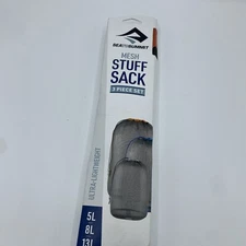 Sea to Summit Nylon Mesh Drawstring Storage Bag. Black 3 pcs (5L, 8L, 13L)
