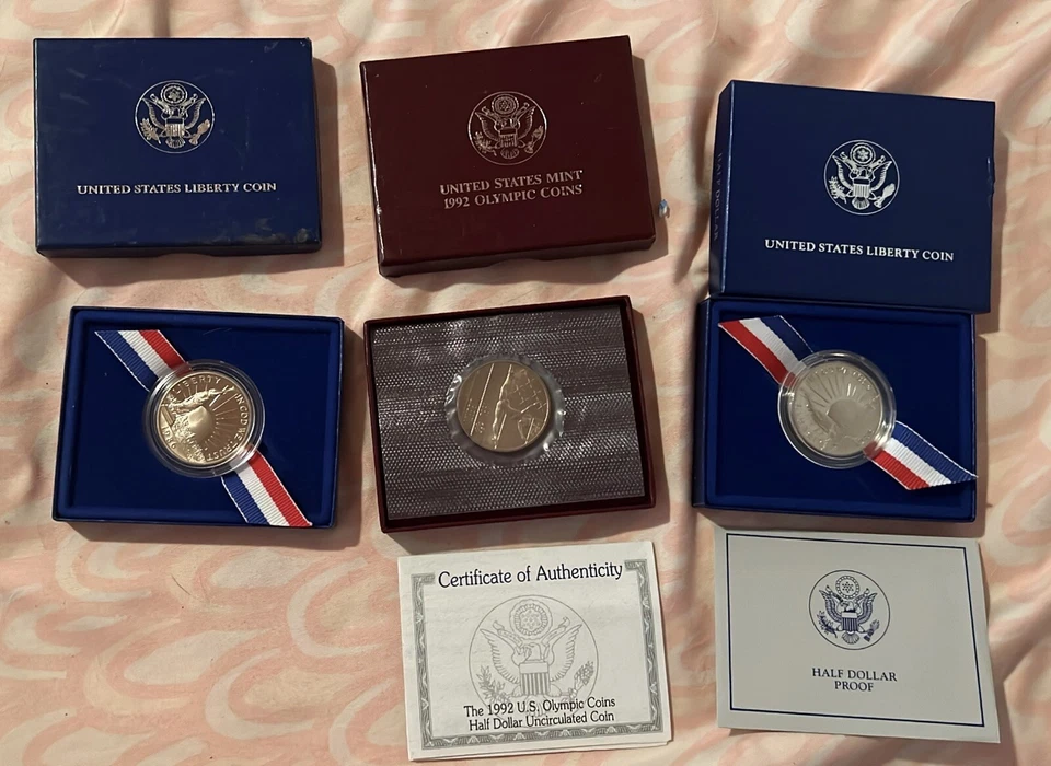 U.S liberty coin, Mint Olympics Coin, Titanic Coins, - Image 2 of 4