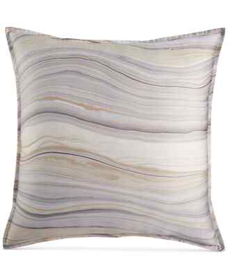Hotel Collection Agate Wavy Striations 400 TC Pima Cotton Pillow Sham - EURO