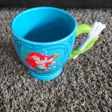 Disney Princess Little mermaid Ariel With Fork Handle Mug 20 Oz New