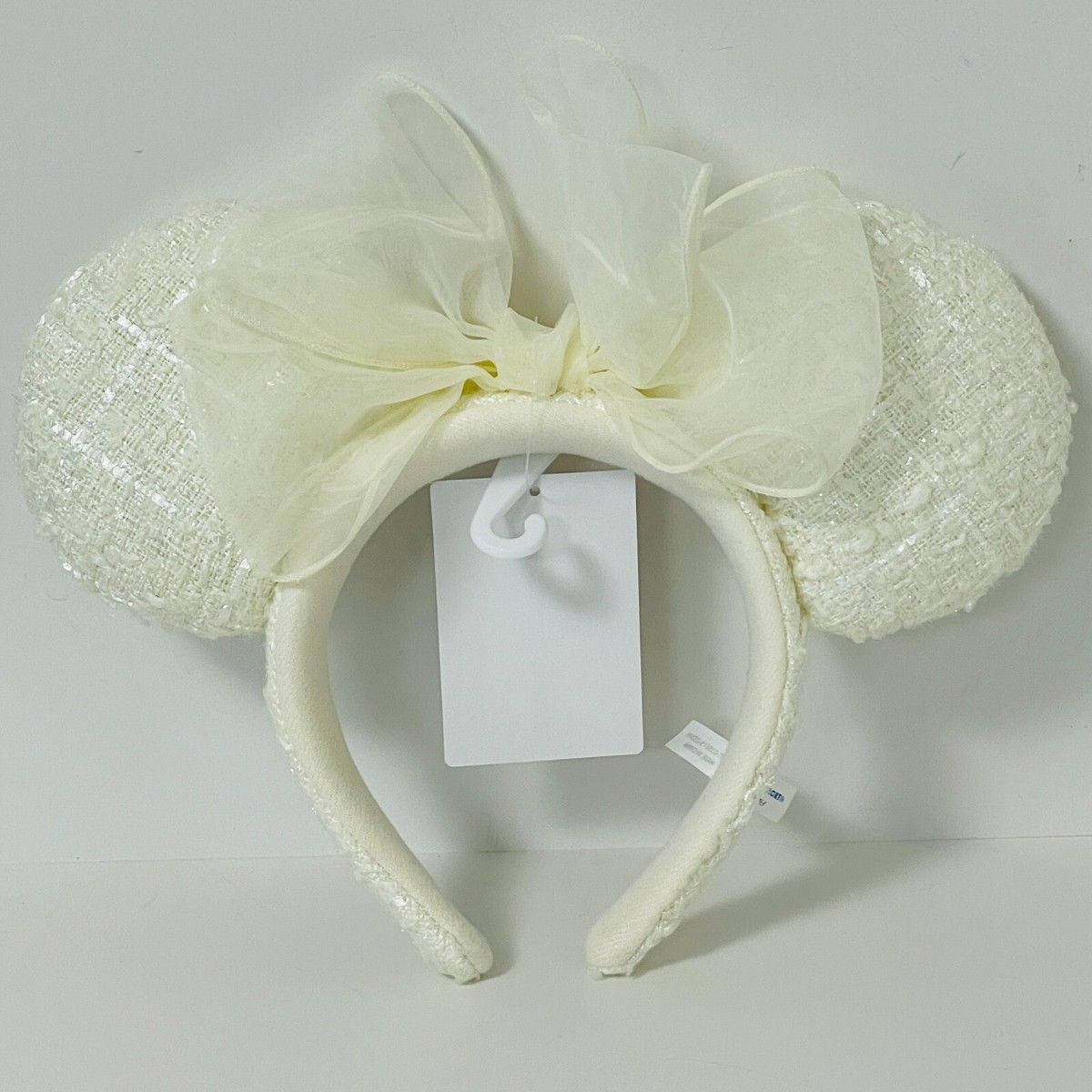 White Tweed Headbands (1) Tweed Knotted Headbands, Tweed Knot Headband, Women main image 2