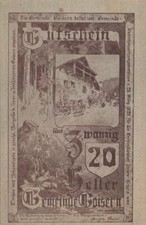 20 HELLER 1920 City of GOISERN Upper AUSTRIA Notgeld Banknote #PF757.U