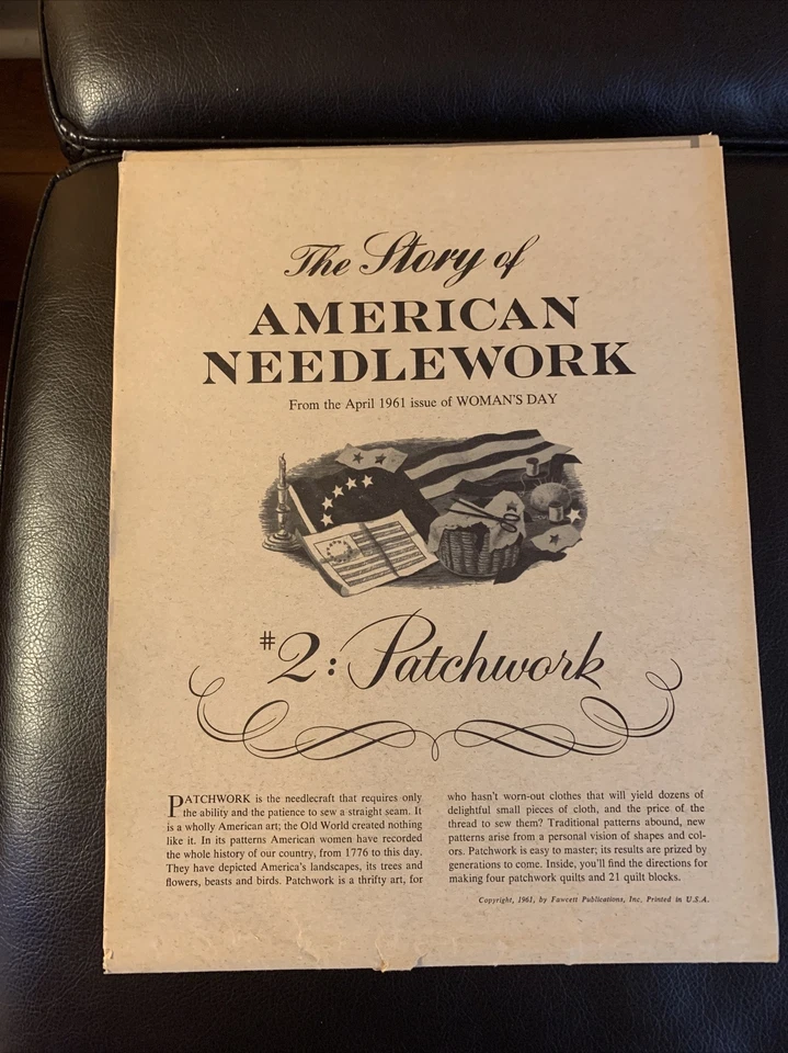 1961-1962 Complete Woman’s Day Needlework Series 1-12 Story Of American Needle - Image 4 of 4