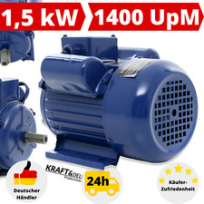 Elektromotor 230V Drehstrommotor Kondensator Motor Asynchronmotor 1,5 kW 1 Phase