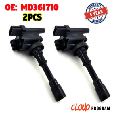2 PC Ignition Coil MD361710 For Mitsubishi Colt Lancer Pajero Mirage Dingo Star