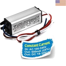 Constant Current 600mA LED Driver - Easy Install and Long Life with  Approval