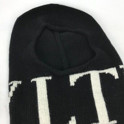 VALENTINO VLTN logo balaclava beanie hat knit hat knit cap VALENTINO VLTN logo balaclava beanie hat knit hat knit cap