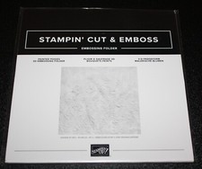 Stampin Up Retired PAINTED POSIES 3D EMBOSSING FOLDER NEW