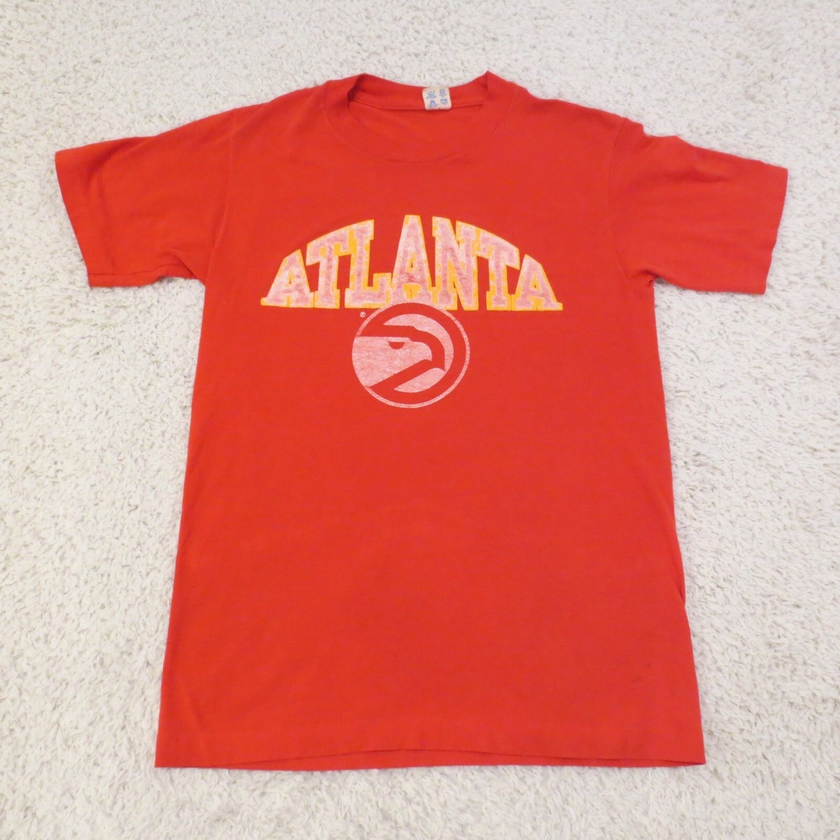 VINTAGE Atlanta Hawks Shirt Mens XS FIT Red Champion NBA 