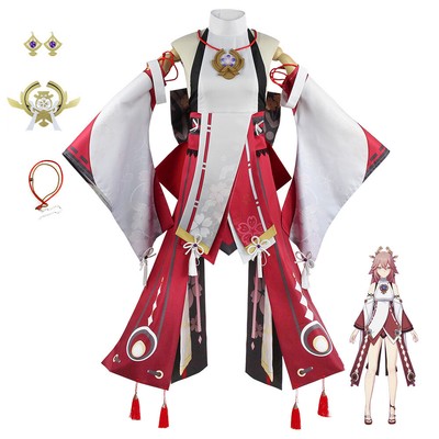 Genshin Impact Yae Miko Cosplay Kostüm Damen Halloween Karneval Costume Outfits