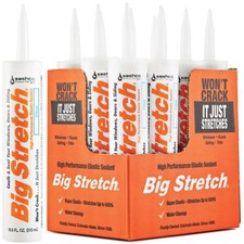 Big Stretch Big Stretch Clear Acrylic Caulk 10.5 oz. Case of 12 