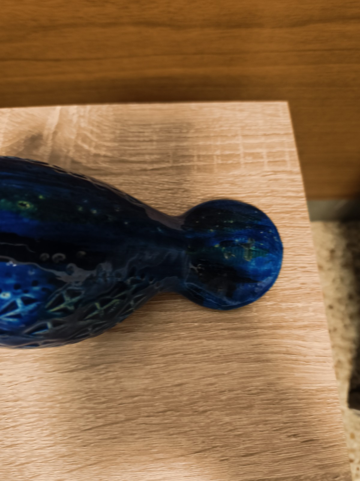 Ceramica Vintage GATTO + COLOMBA BITOSSI ALDO LONDI Cat Bird Scavo Rimini Blu