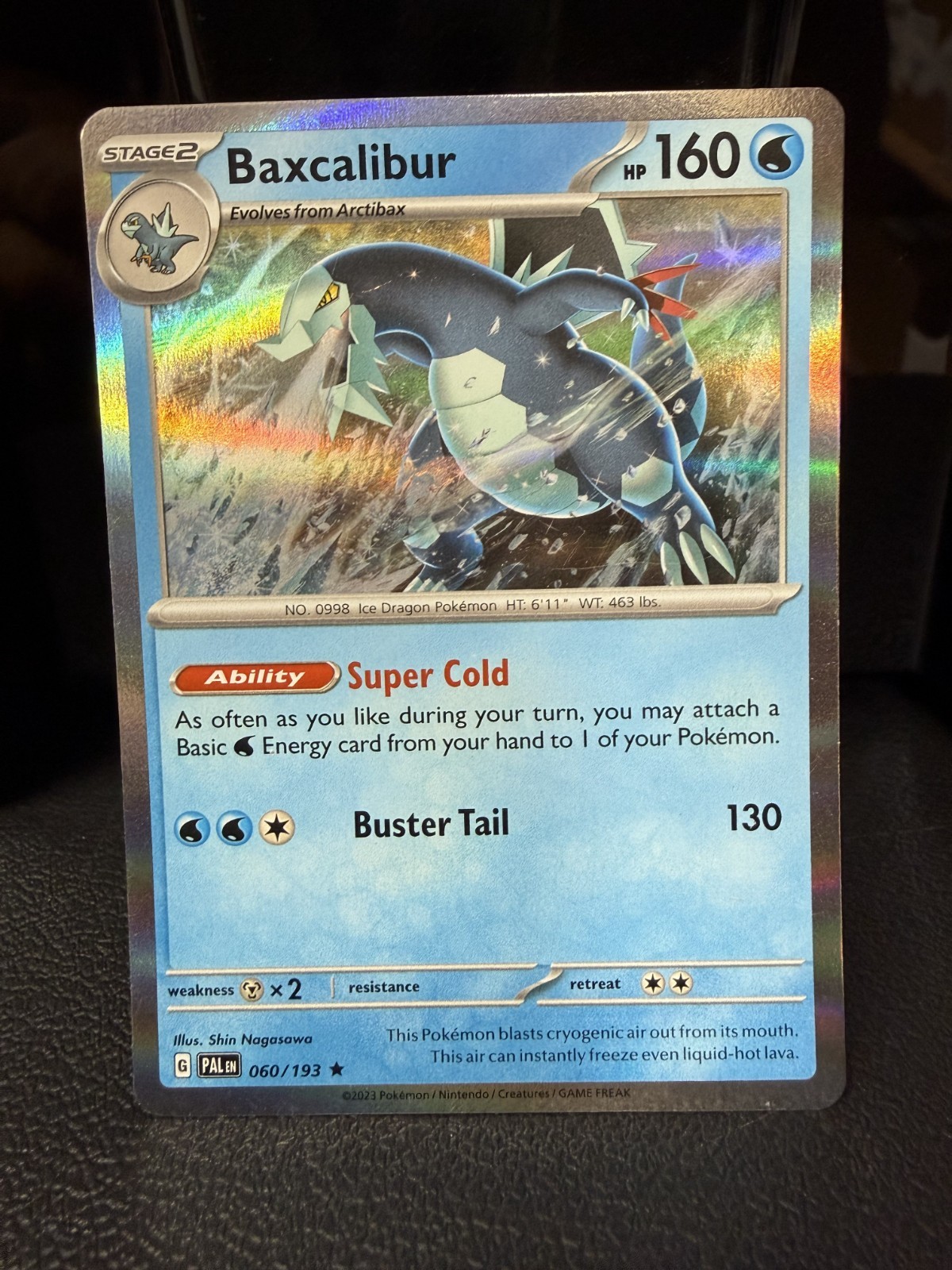 Pokémon TCG Baxcalibur Holo 006/193