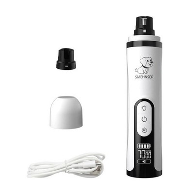 Dog Nail Grinder and Trimmesr Safe Grooming Tool with Light for Dogs Cats