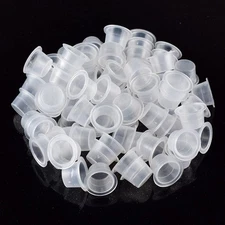 300PCS 14mm Medium Tattoo Pigment Cups Disposable Plastic Ink Caps Cups
