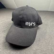 Black MRS Embroidered Baseball Cap Adjustable Strap Mens Wedding Bridal
