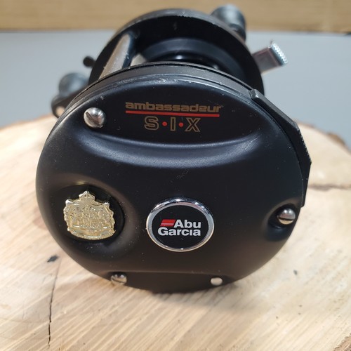 Vintage Abu Garcia Ambassadeur SIX Casting Reel 80's Made in Sweden. Good Cond.