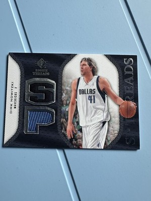 2007-08 Upper Deck Sp Rookie Threads Dirk Nowitzki Game Used Jersey Patch