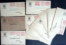 Vintage Bell System Telephone Advertising Meter Mail Envelopes Lot Portland